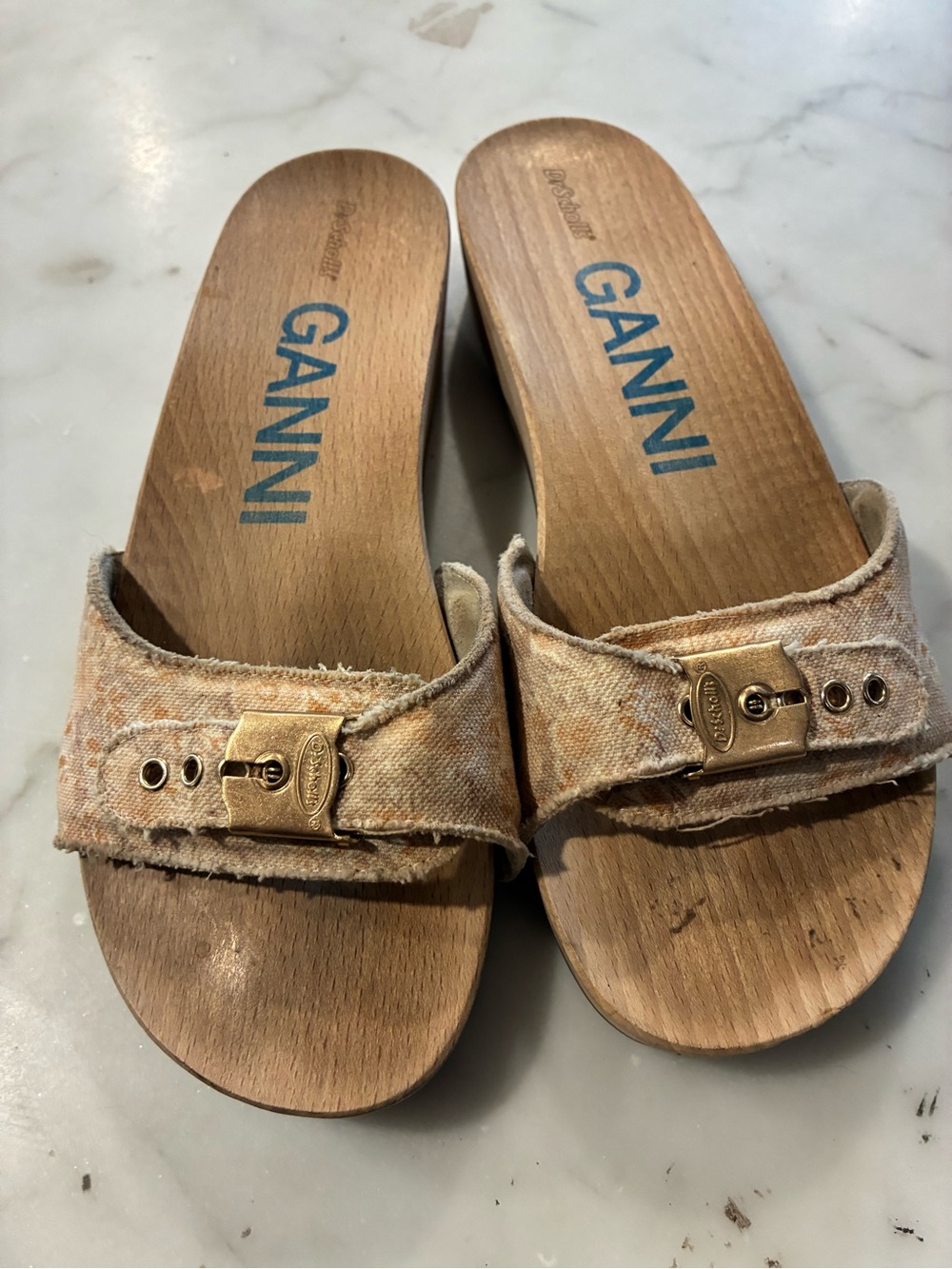 GANNI Dr. Scholl's Original Clog Sandals Size 8.5 EU 39